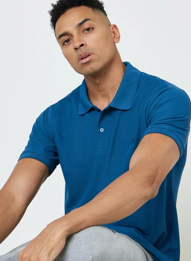 ستايلي Men Regular Fit Polo with Rib Collar
