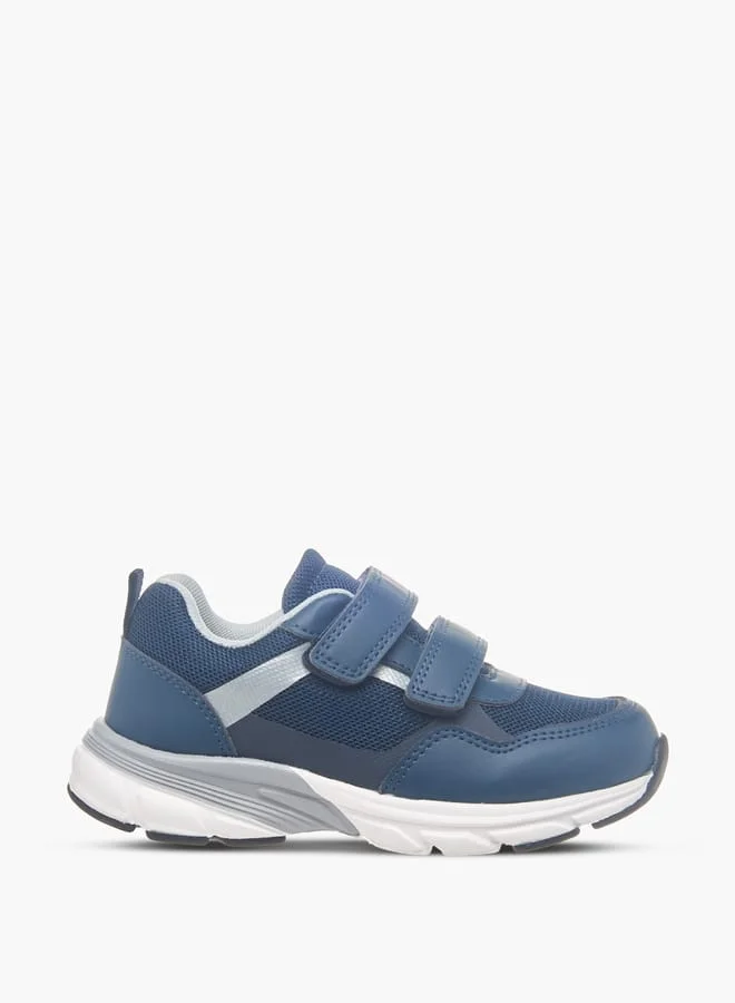 JUNIORS Boys Colourblock Sneakers With Hook And Loop Closure
