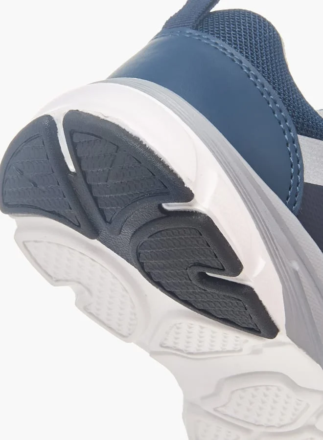 JUNIORS Boys Colourblock Sneakers With Hook And Loop Closure