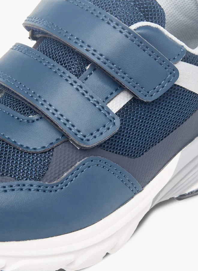 JUNIORS Boys Colourblock Sneakers With Hook And Loop Closure