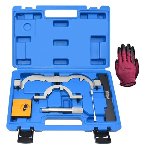 Yuesstloo مجموعة أدوات توقيت محرك يويستلو توربو لسيارات فاوكسهول أوبل شيفروليه أفيو كروز أورلاندو آدام أمبيرا أسترا ج كاسكادا 1.0 1.2 1.4 لتر، مجموعة أدوات قفل تثبيت عمود الكامات مع حقيبة وقفازات - Image 1