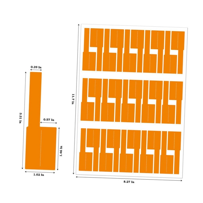 Self Adhesive Cable Labels 20 Sheets Tear Resistant Flexible Wire Tags For Cord Organization - Image 5