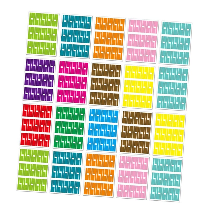 Self Adhesive Cable Labels 20 Sheets Tear Resistant Flexible Wire Tags For Cord Organization - Image 2