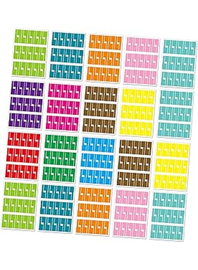 Self Adhesive Cable Labels 20 Sheets Tear Resistant Flexible Wire Tags For Cord Organization - Image 1