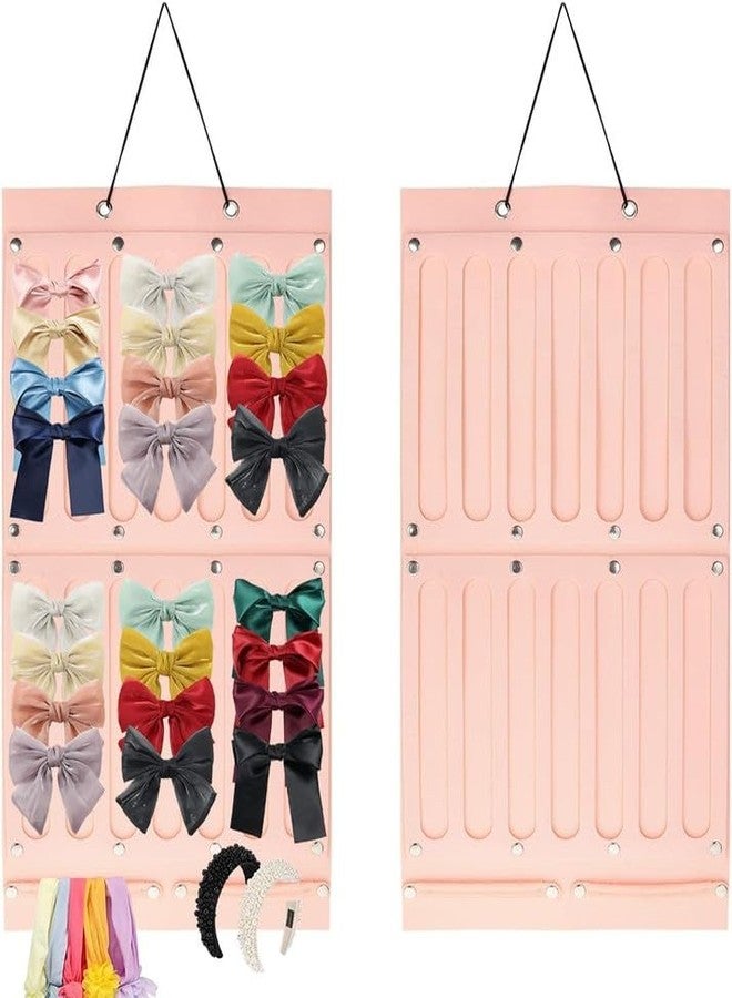 GODFLY منظم تعليق كبير لفافات الشعر من GODFLY، وإكسسوار مشابك شعر الأطفال | حامل لتخزين عصابات الرأس للفتيات الصغيرات، ورف معلق لتخزين المجوهرات (قطعة واحدة) - Image 1