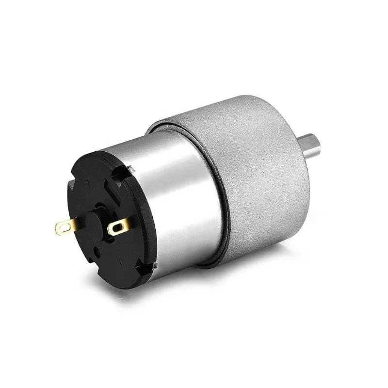 REES52 12V 10 RPM DC Geared Motor Side Shaft - Image 2