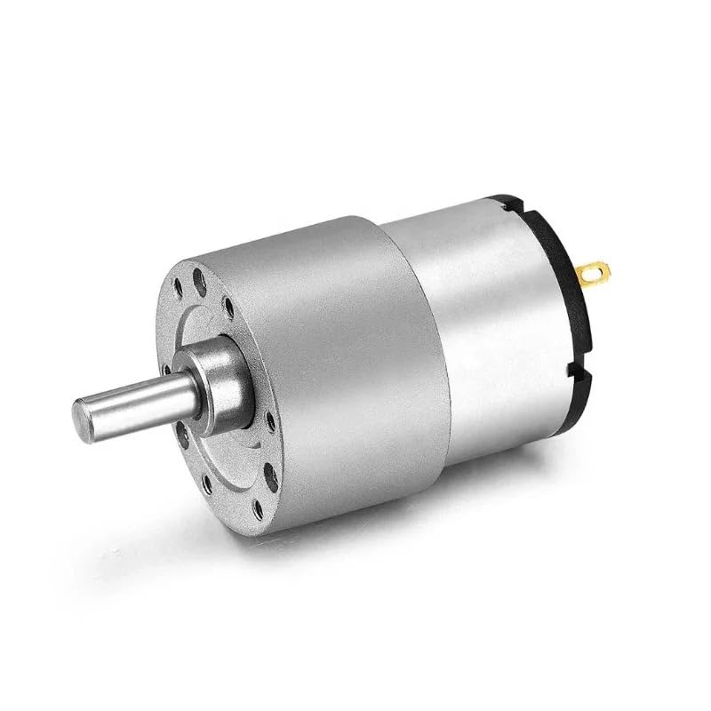 REES52 12V 10 RPM DC Geared Motor Side Shaft - Image 1