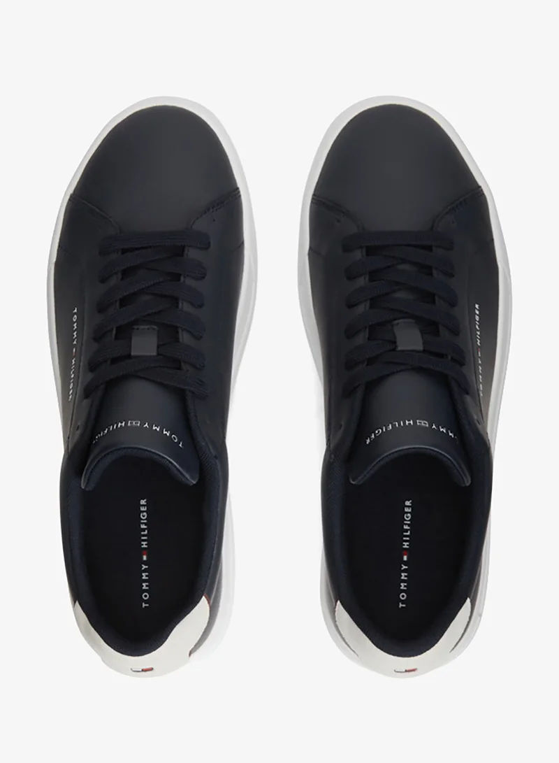 Tommy Hilfiger Blue Logo Court Trainers With Leather for Men | Best Price UAE