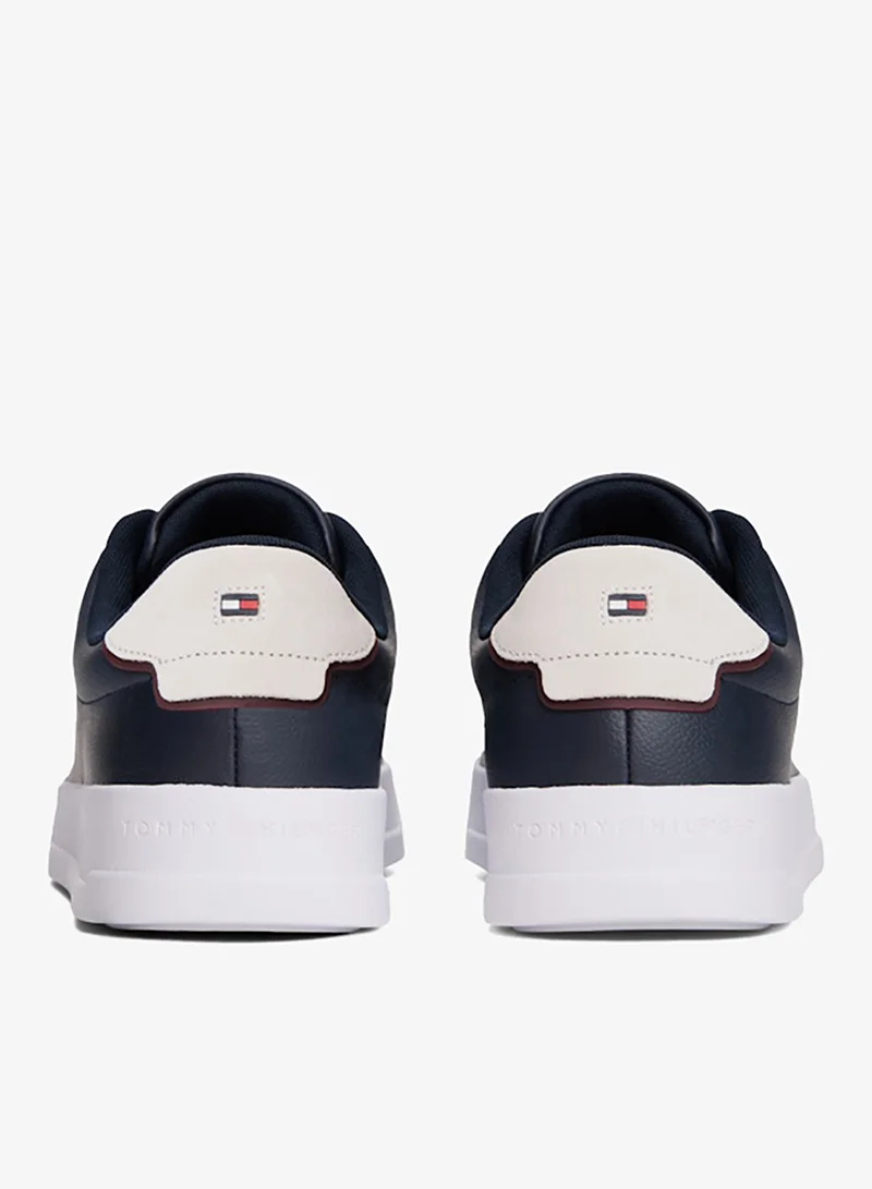 Tommy Hilfiger Blue Logo Court Trainers With Leather for Men | Best Price UAE