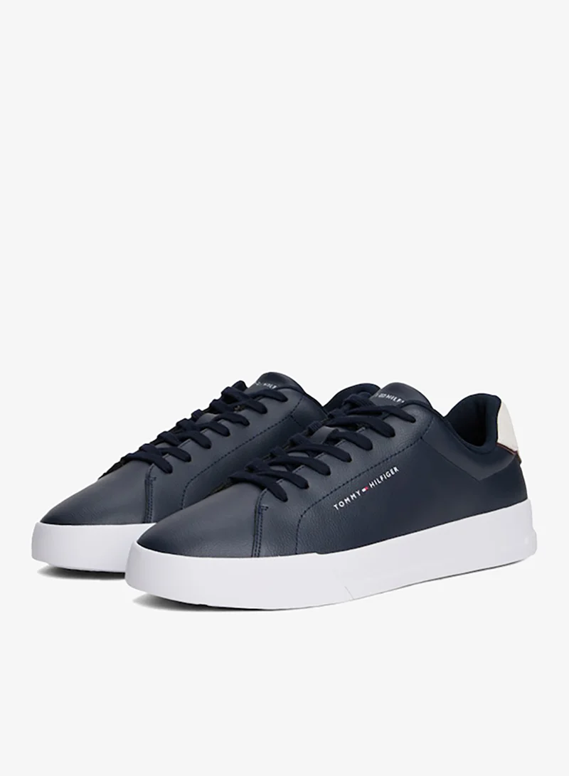 Tommy Hilfiger Blue Logo Court Trainers With Leather for Men | Best Price UAE