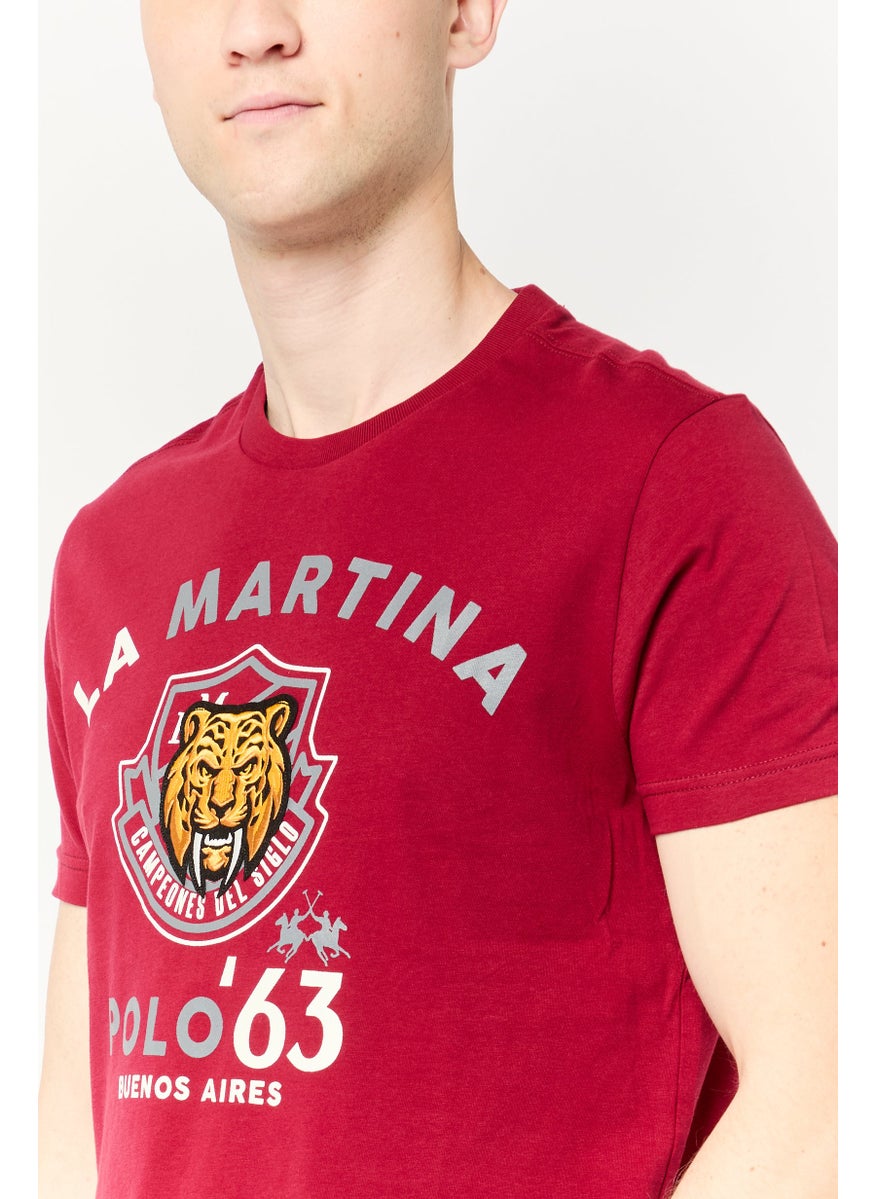 La Martina Men Crew Neck Short Sleeve Embroidered T-shirt, Multicolor  - Image 3