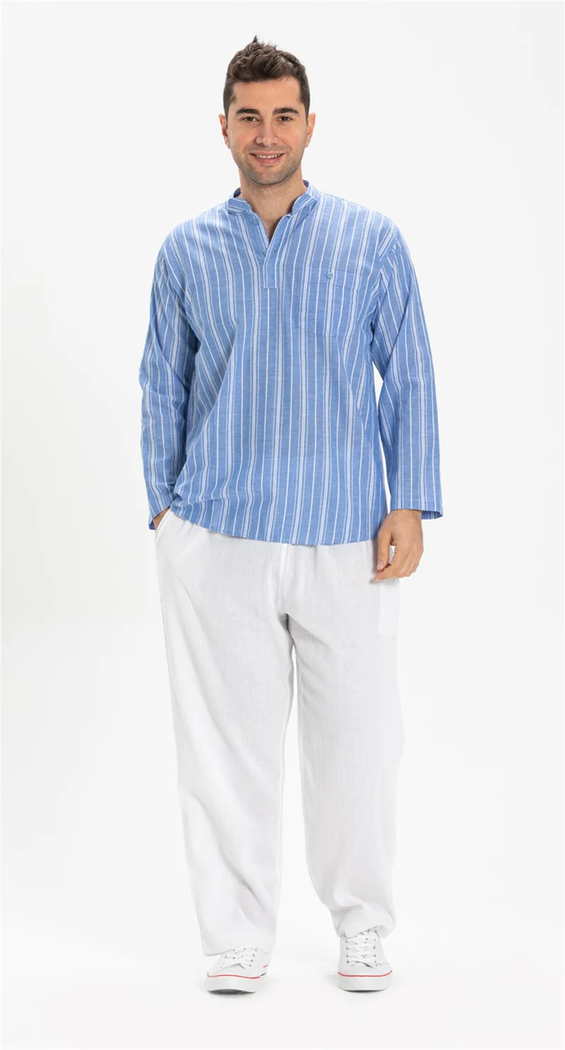 Eliş Şile Bezi Şile Cloth Men's Shalwar Trousers White Byz