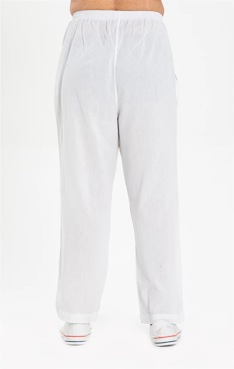 Eliş Şile Bezi Şile Cloth Men's Shalwar Trousers White Byz