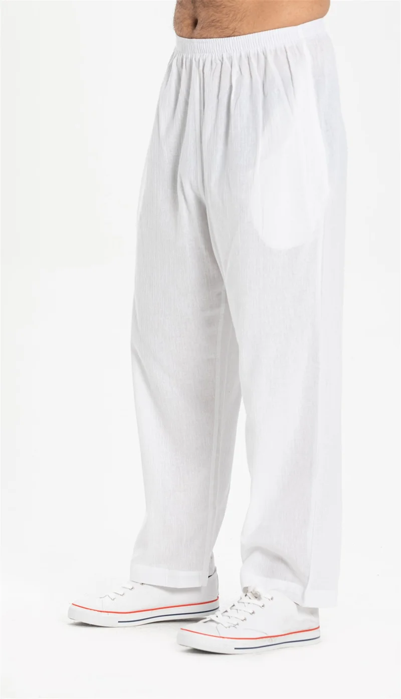 Eliş Şile Bezi Şile Cloth Men's Shalwar Trousers White Byz