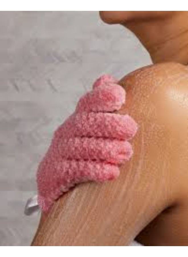 Soap & Glory Exfoliating Two Scrub Gloves Made In Taiwan Pink - Image 3