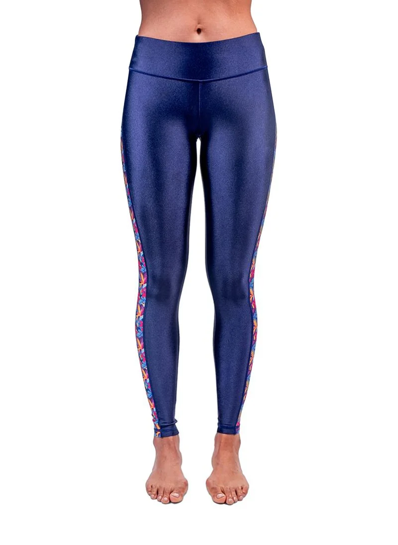 COEGA SUNWEAR COEGA Ladies Tights Full Length - Blue Teal Tropical