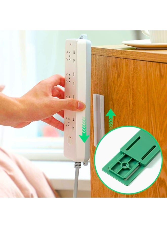 Chase Up Self Adhesive Power Strip Holder - 4pcs Socket Organizer, Simplest Mount For Power Board, Remote Control Storage In Kitchen, Home And Office - Image 2