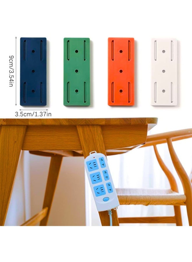 Chase Up Self Adhesive Power Strip Holder - 4pcs Socket Organizer, Simplest Mount For Power Board, Remote Control Storage In Kitchen, Home And Office - Image 3