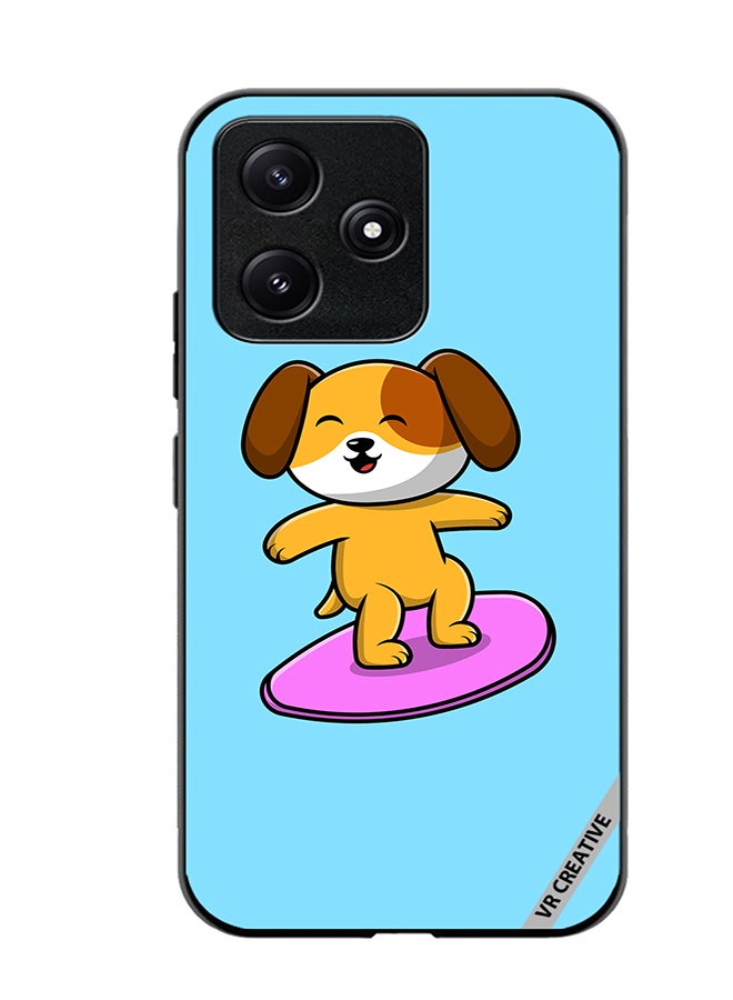 VR CREATIVE Protective Case Cover For Xiaomi Poco M6 Pro 5G Surf Dog Design Multicolour - Image 1
