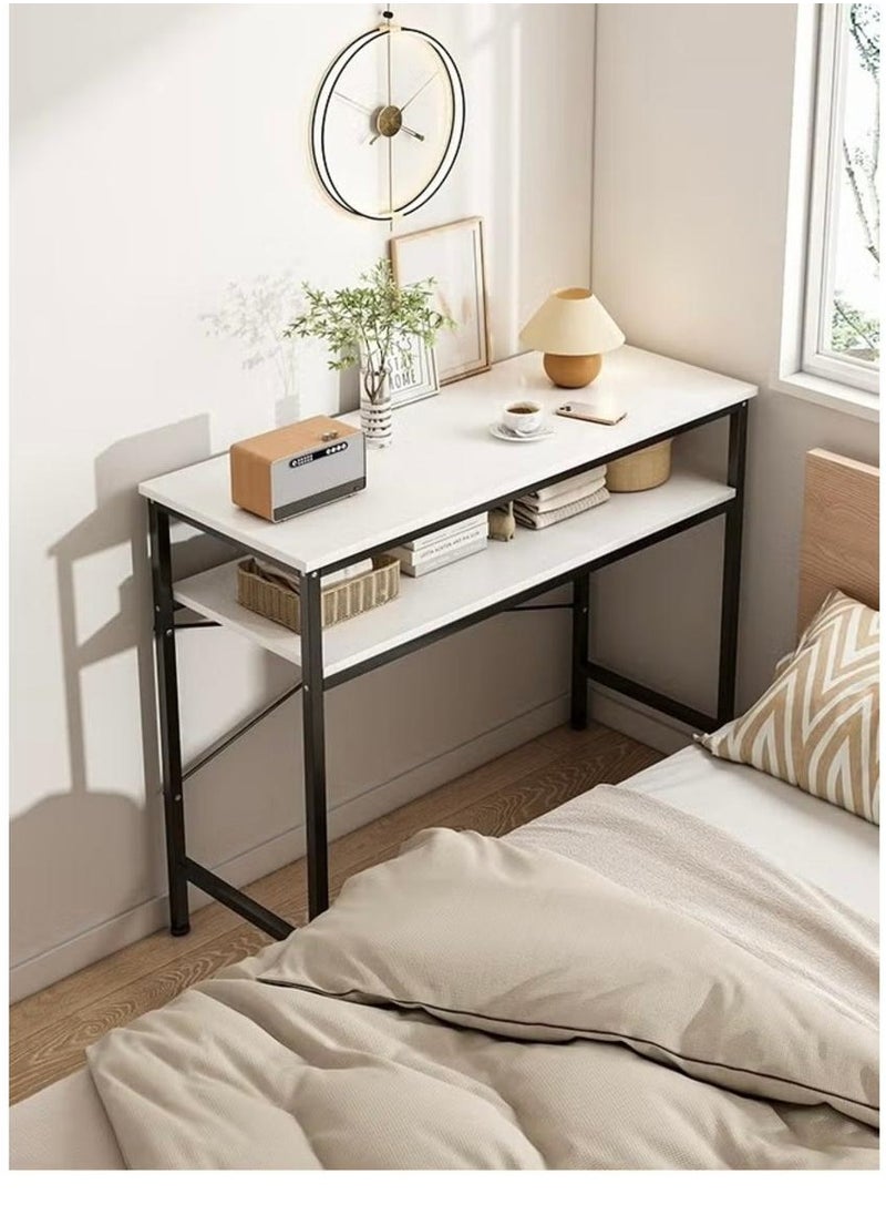 EXPERT - Narrow console table, small two-tier entryway table, sofa table with two support bars, sofa table, slim side table, display table for living room. - Image 1