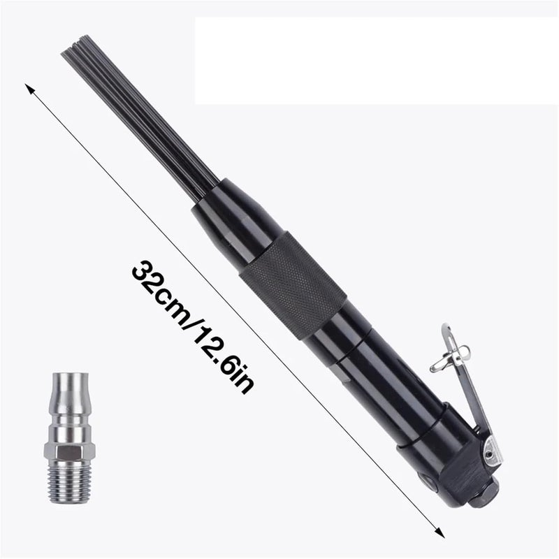 Pneumatic Rust Remover 12-Pin Alloy Rust Removal, For Rusted Surfaces And Weld Slag Removal - Image 3