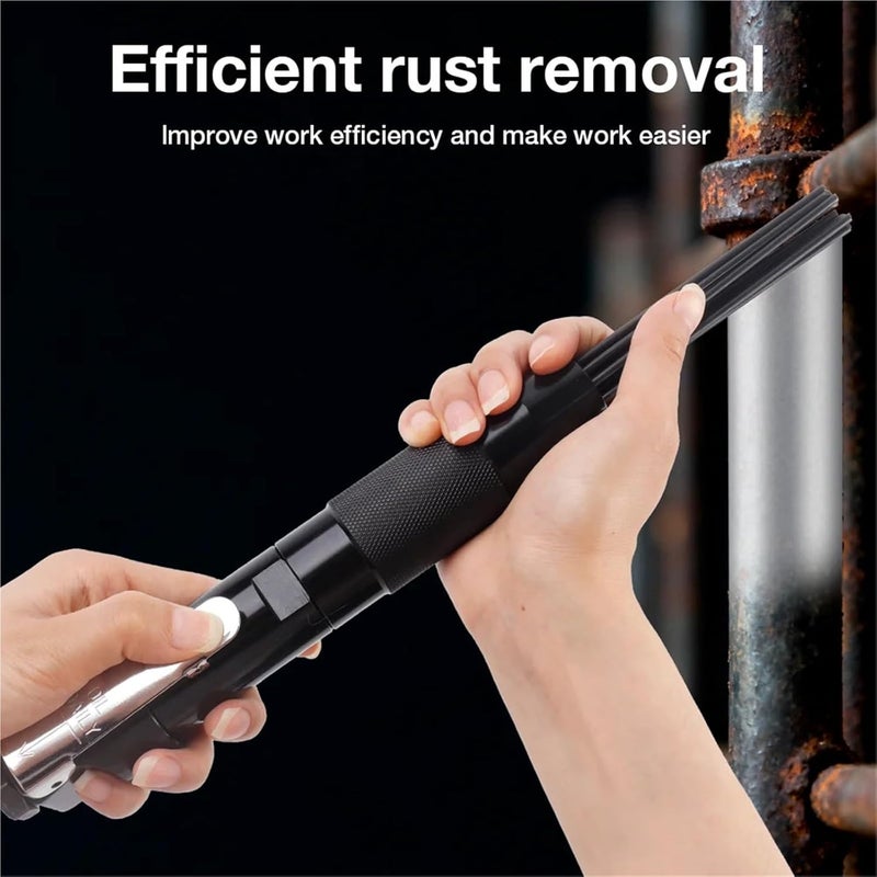 Pneumatic Rust Remover 12-Pin Alloy Rust Removal, For Rusted Surfaces And Weld Slag Removal - Image 5