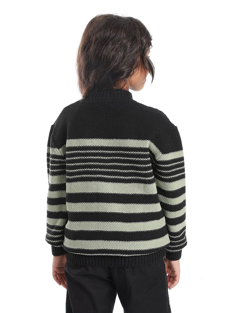 Caesar Girls Wool Pullover With Mutlicolour Design  - Image 2