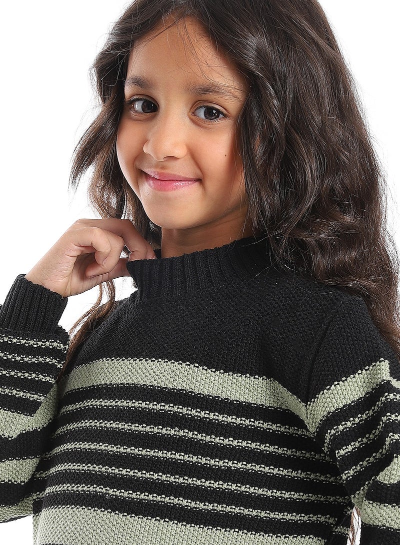 Caesar Girls Wool Pullover With Mutlicolour Design  - Image 3