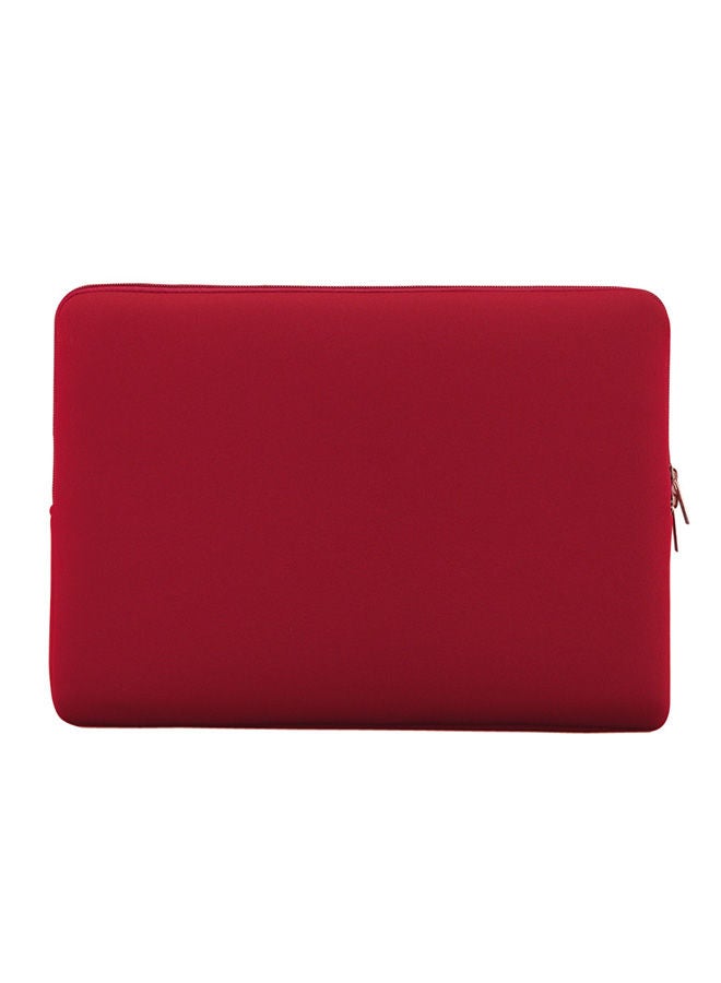 NIBEMINENT Zipper Soft Sleeve Bag Case For Macbook Air Pro Red  - Image 2