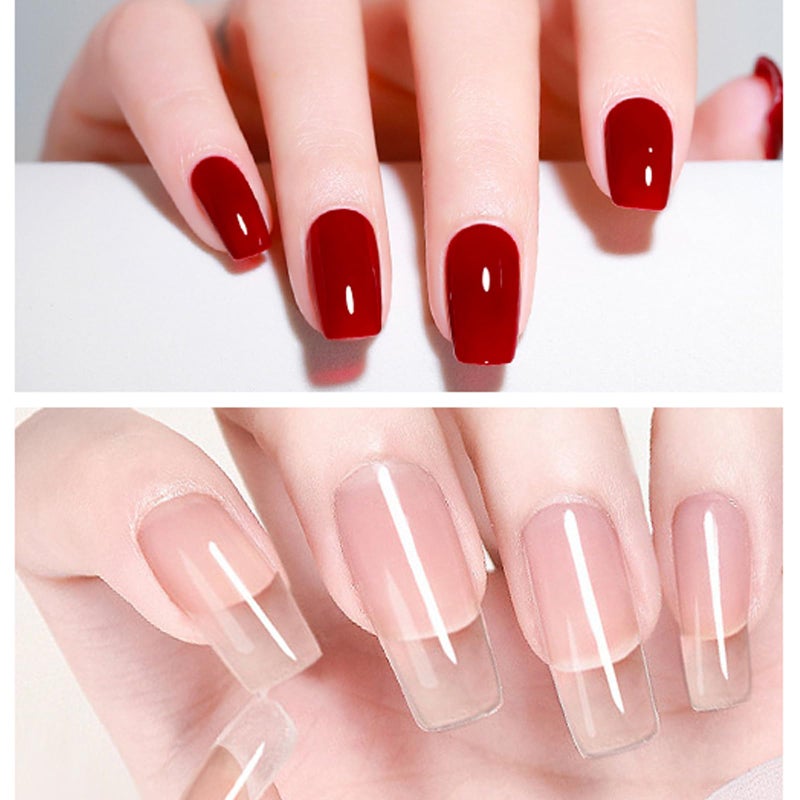 SAVILAND Gel Nail Glue: 6 in 1 Nail Glue for Press on Nails Acrylic Nails Long Lasting Curing Light Needed U V LED Hard Gel Extension for False Nail Tips Manicure Home Women Set - Image 2