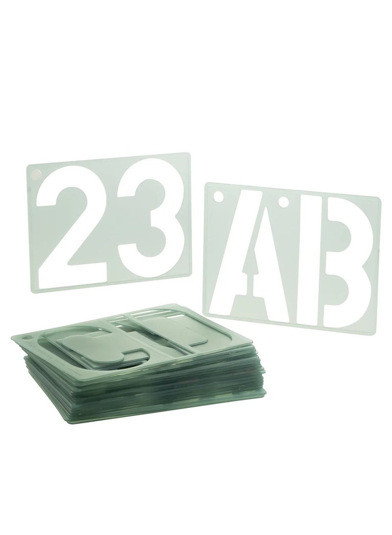 COX Lettering Stencil Set 4 inch 100mm 10 Pieces - Image 3