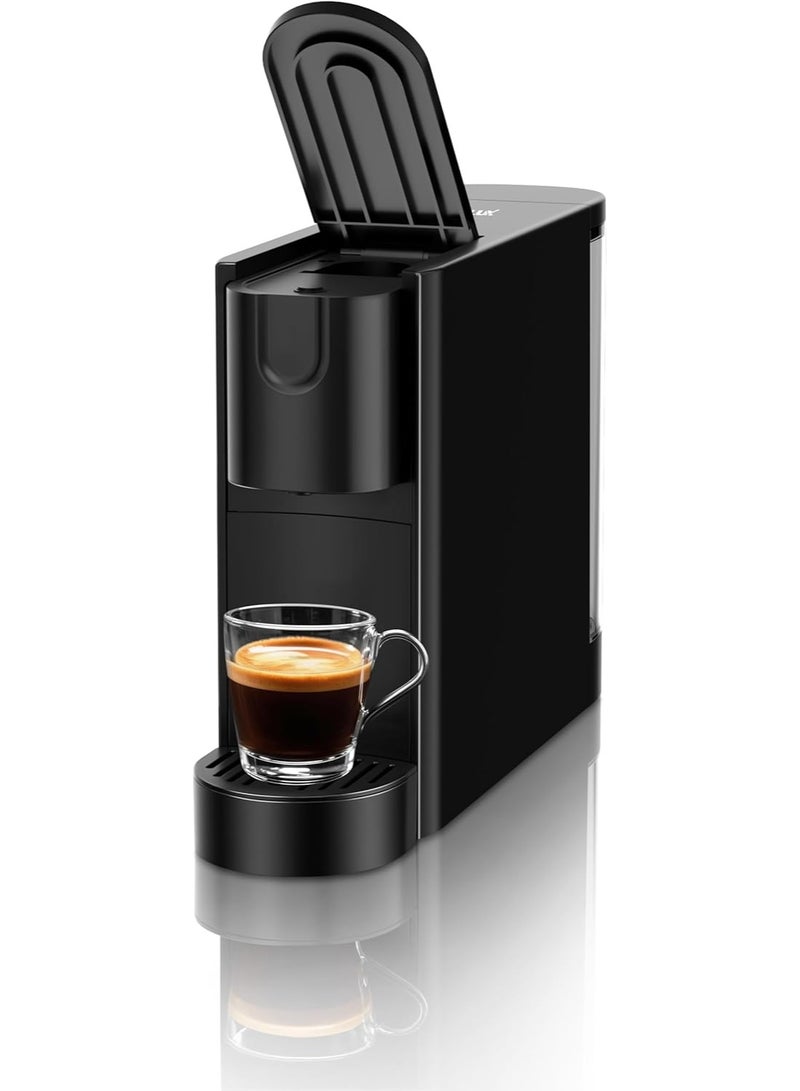 RectoCafé Espresso Machine for Nespresso Original Capsule Pod, 20 Bar Professional Italian Pump Coffee Machine, Extra Mini Espresso Maker for Home & Office, Black - Image 1