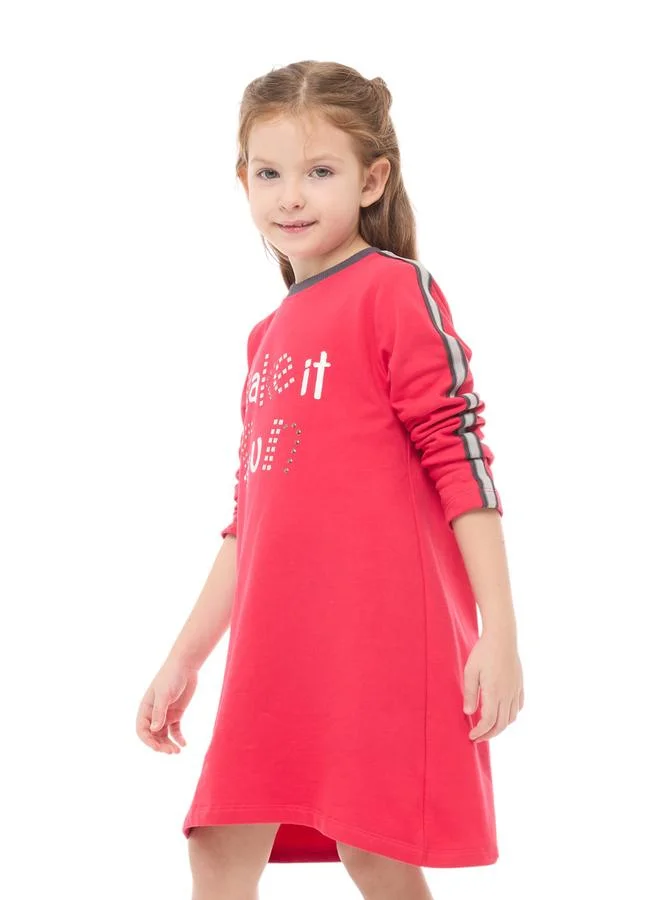 victor and jane Victor And Jane Girls Pink Studded Casual Dress
