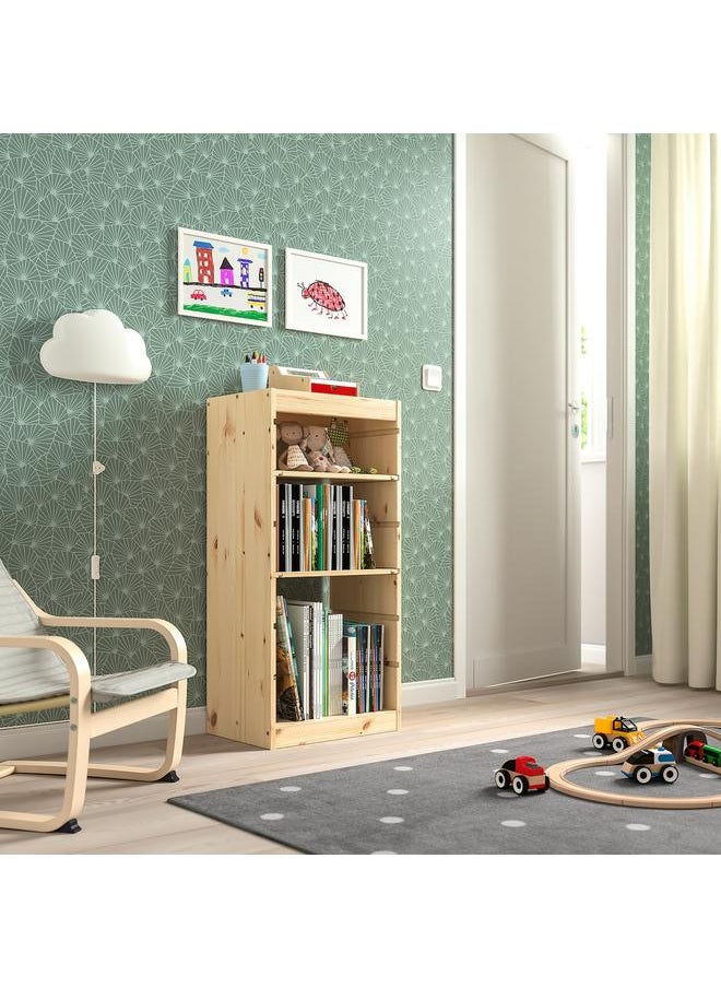 erorex Storage combination with shelves, light white stained pine, 44x30x91 cm  - Image 2