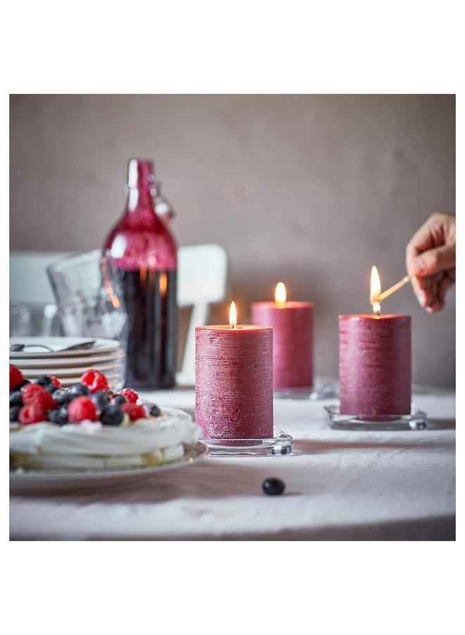 Zaboon Scented Pillar Candle, Berries/Red, 30 Hr - Image 3