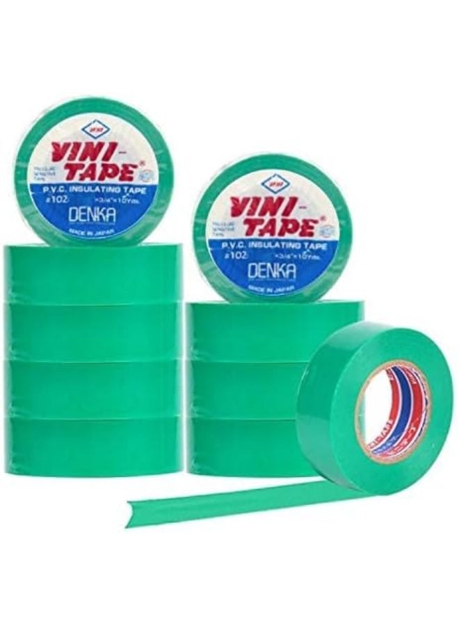 Vini Electrical Insulation Tape 10 Pieces Green - Image 2