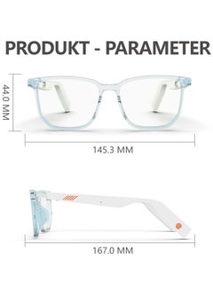 Generic Bluetooth Audio Glasses with Microphone, Anti-Blue Light Lenses, Open Ear Speakers, Perfect for Gaming, Meetings, Travel, and Driving.  - Image 4