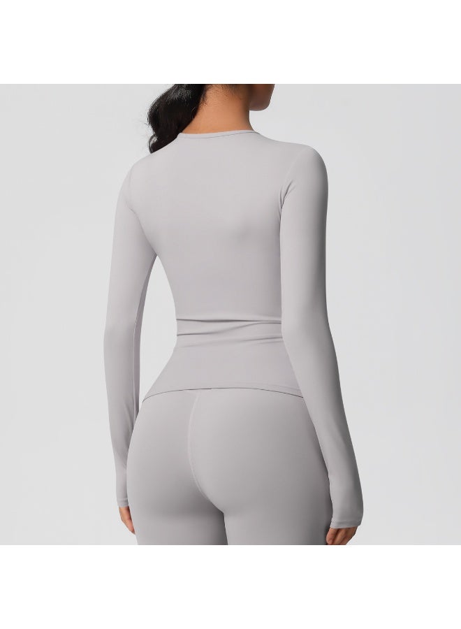 Oneractive High Stretch Long Sleeve Yoga Top - Image 3