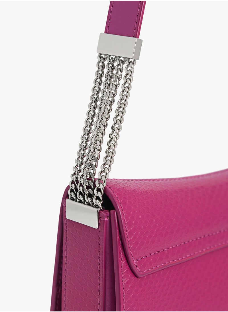 Pedro Fashionable rectangular flap shoulder bag for women  - Image 4