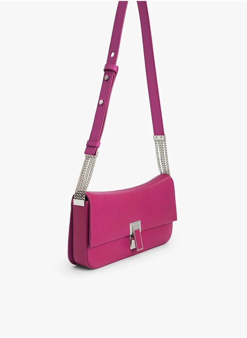 Pedro Fashionable rectangular flap shoulder bag for women  - Image 2
