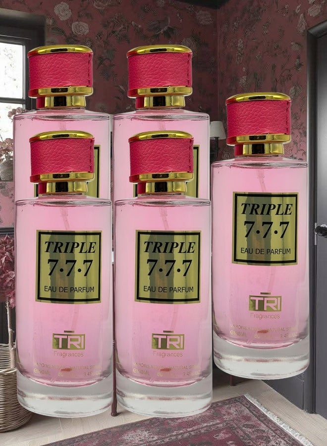 عطور TRI 5 قطع عطر تريبل 777 للنساء 100 مل - Image 1