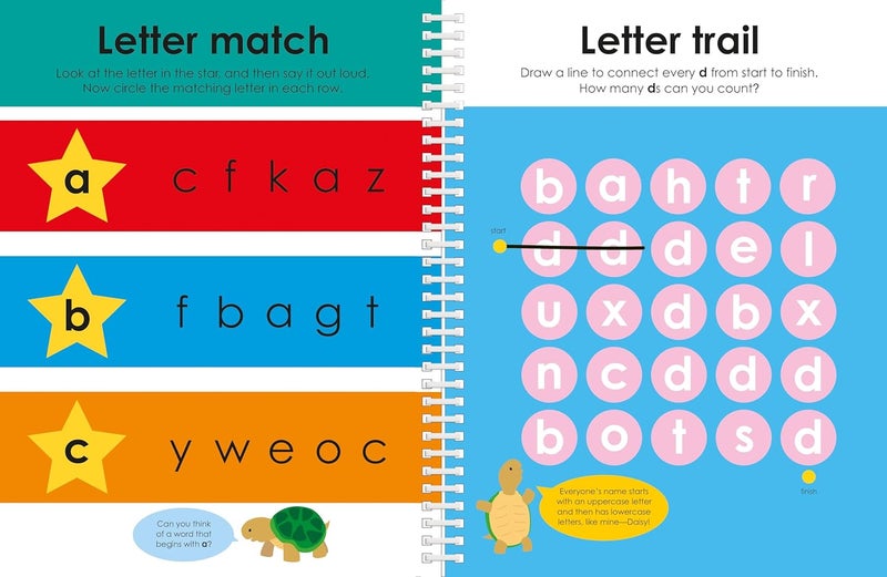 Wipe Clean Workbook: Lowercase Alphabet (enclosed spiral binding): Ages 3-6; with pen & flash cards - Image 4