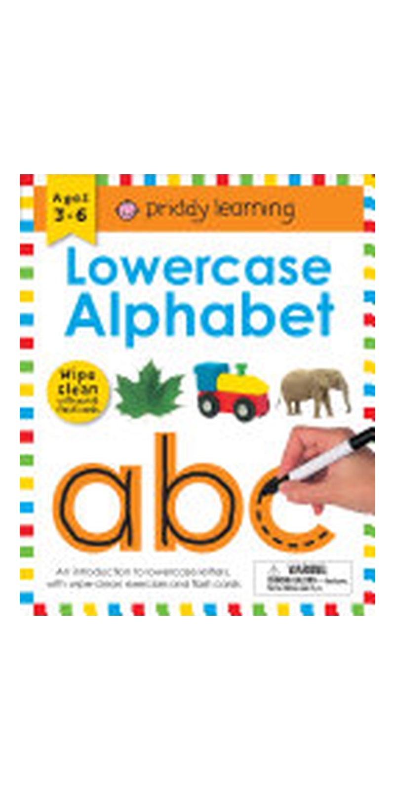 Wipe Clean Workbook: Lowercase Alphabet (enclosed spiral binding): Ages 3-6; with pen & flash cards - Image 1