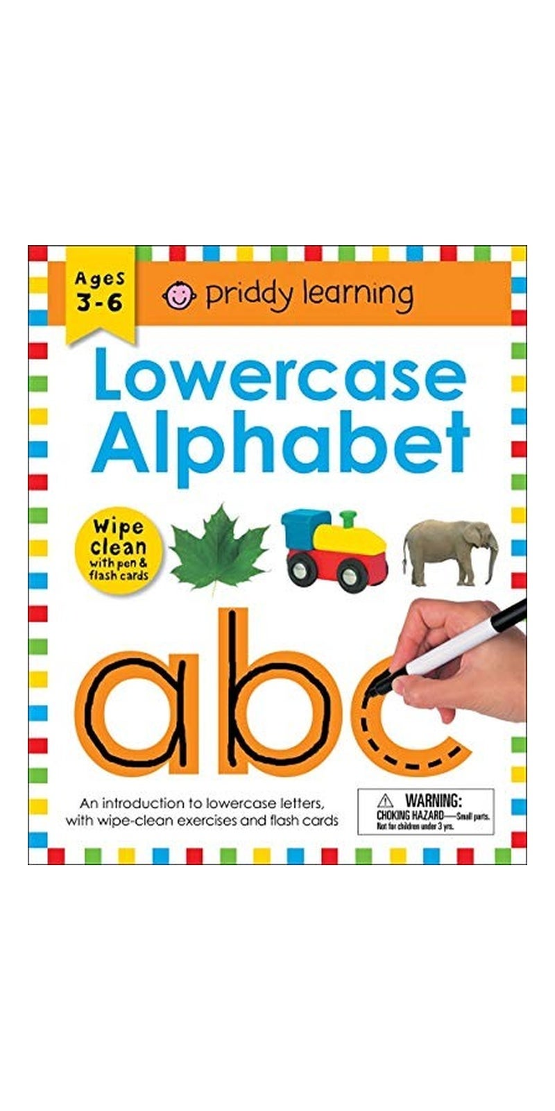 Wipe Clean Workbook: Lowercase Alphabet (enclosed spiral binding): Ages 3-6; with pen & flash cards - Image 2
