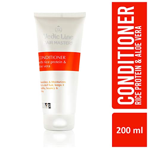 Vedic Line Vedicline Hair Masters Conditioner with Rice Protein, Reduce Dull, Dry & Frizzy Hair with coconut oil, Almond oil, Aloe Vera, for Healthy Nourished Hair, 200ml - Image 1