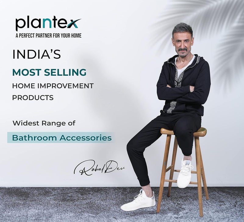 plantex Plantex Space Aluminium Napkin Ring for Wash BasinTowel Hanger for BathroomNapkin Hanger for KitchenBathrom Accessories Black Powder Coated  - Image 2