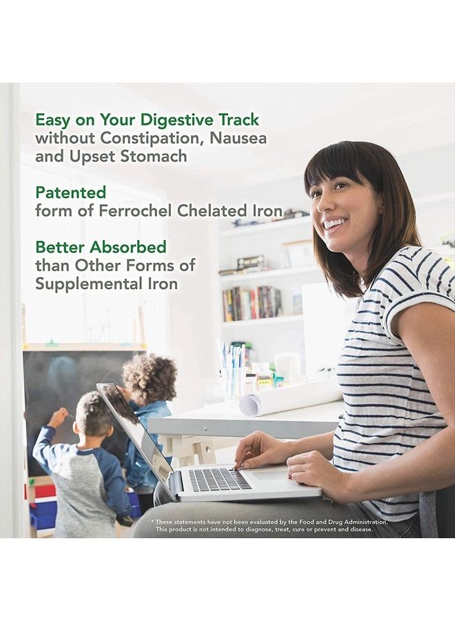 PlantFusion Vegan Iron Supplements from PlantFusion, Premium Plant Based Iron Supplements for Women and Men (25mg), Plus Folate & B12, 90 Veggie Capsules - Image 3