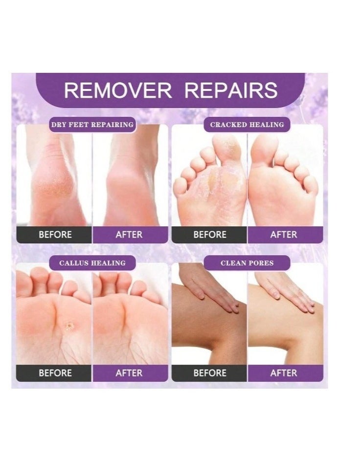 Complete 4-Step Foot Bath Box for Foot Care, Foot Massage and Dead Skin Removal Set of 4 Epsom Salt Feet Packs with Lavender Scent, Foot Cream, Foot Scrub, Sugar Foot Wash - Image 5