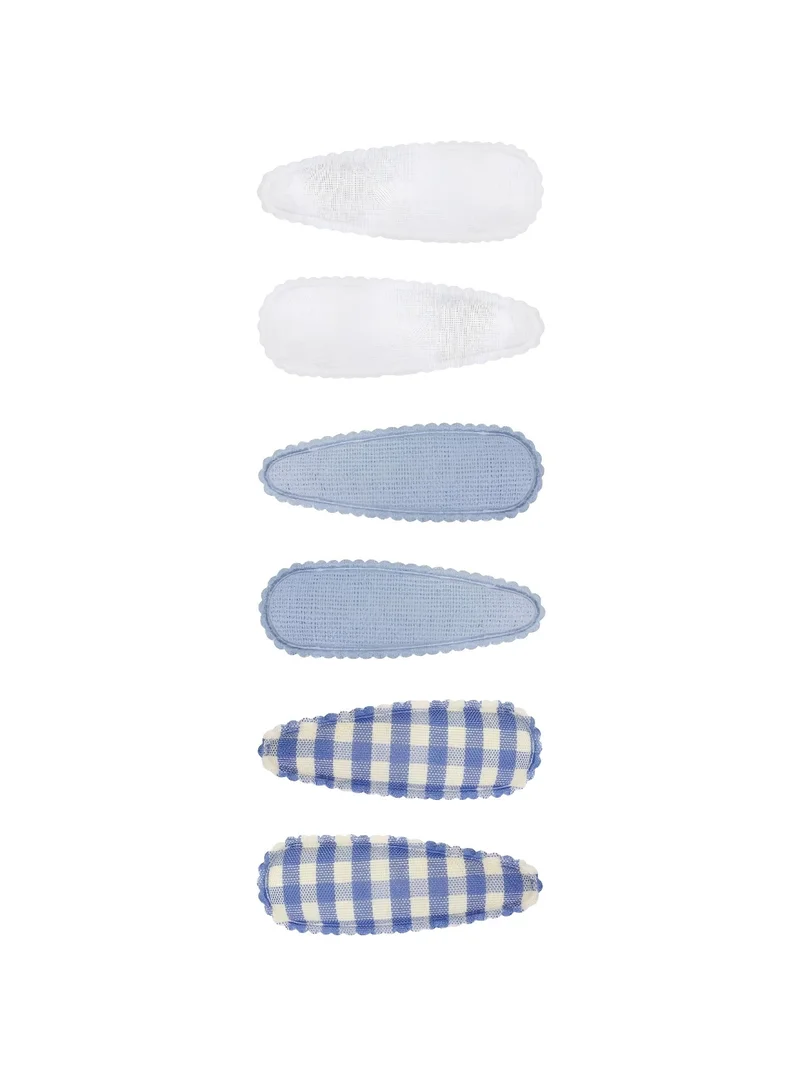 Lion Llama Girls Colorful Snap Hair Clips | Soft Metal Hair Barrettes for Kids, Cute Hair Accessories for Everyday Wear & Special Occasions-Navy Blue 6 Pieces