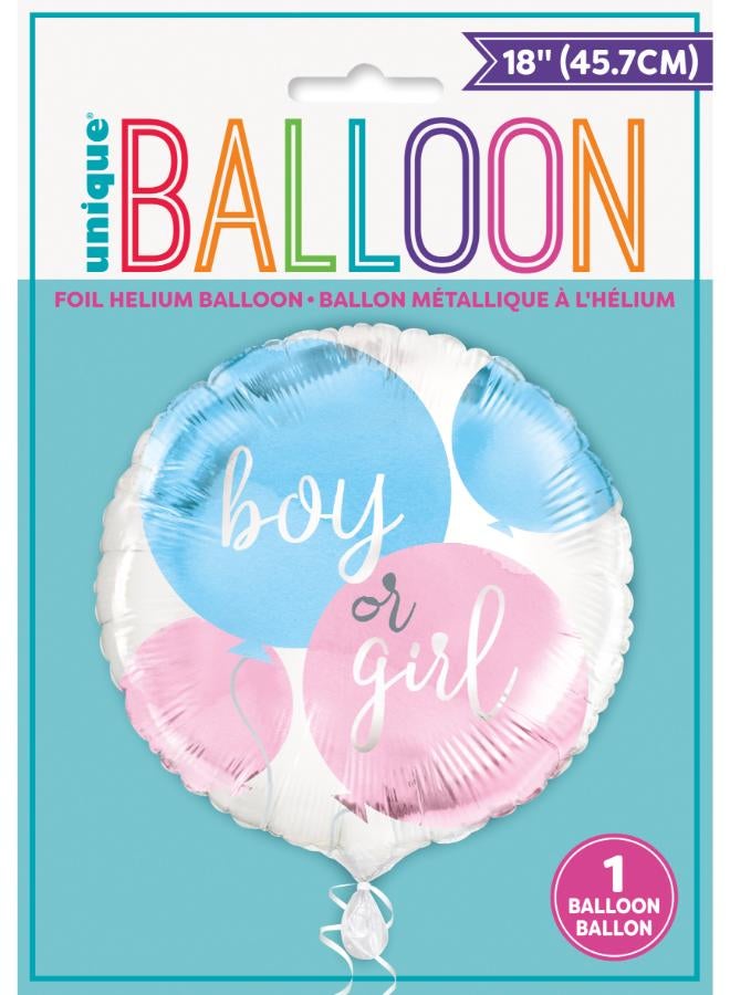 Unique Gender Reveal Foil Balloon - Image 3
